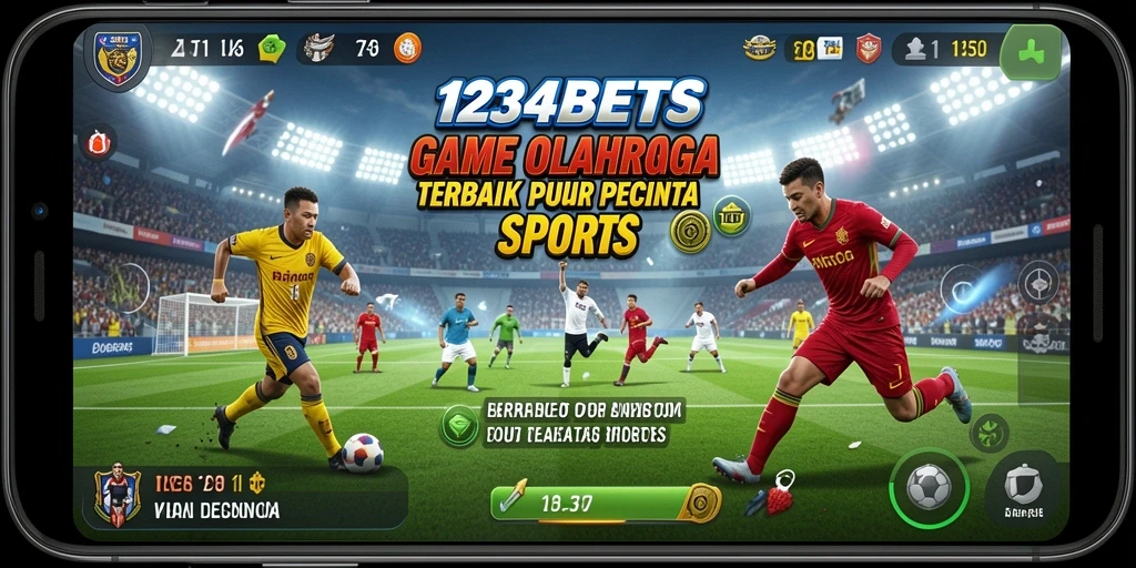 Tampilan gameplay seru di 1234BETS yang menonjolkan aksi olahraga.