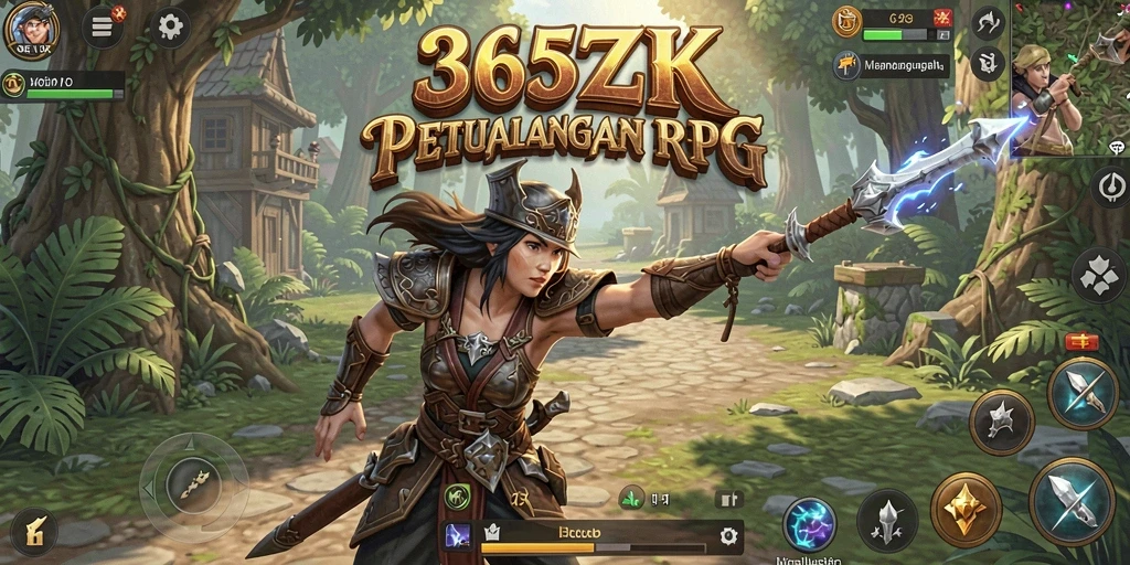 Tampilan gameplay seru dalam dunia RPG 365ZK.