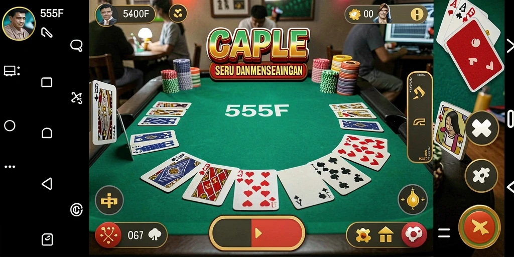 Screenshot gameplay Gaple seru di 555F.