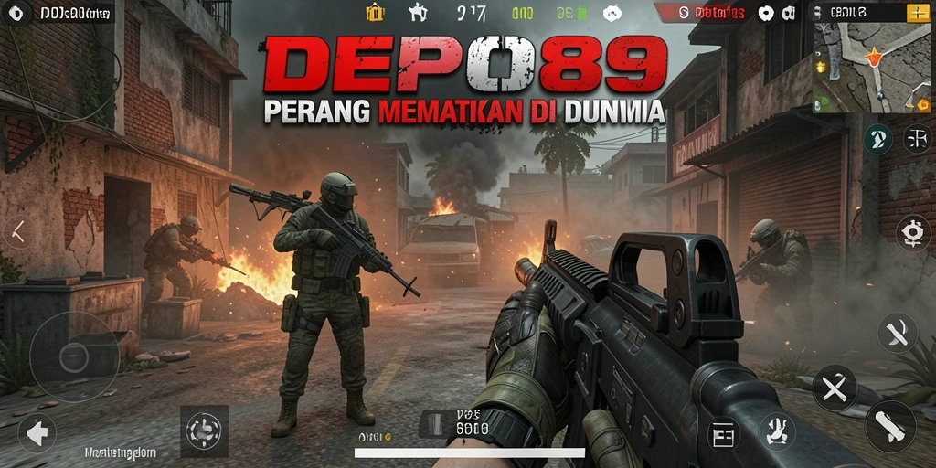 Gameplay DEPO89 yang intens dengan aksi tembak-menembak yang mendebarkan.