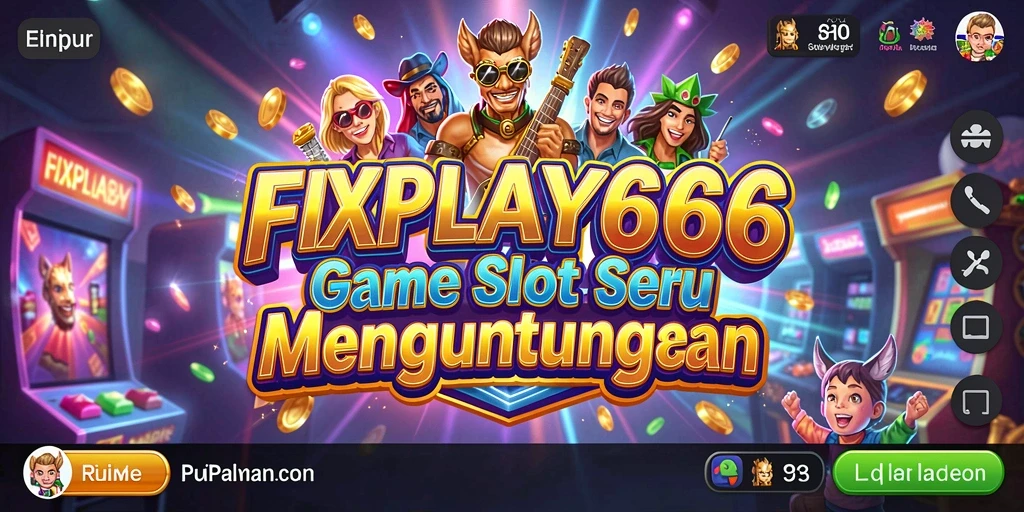 Tampilan gameplay Slot FIXPLAY666 yang menegangkan dan penuh warna.