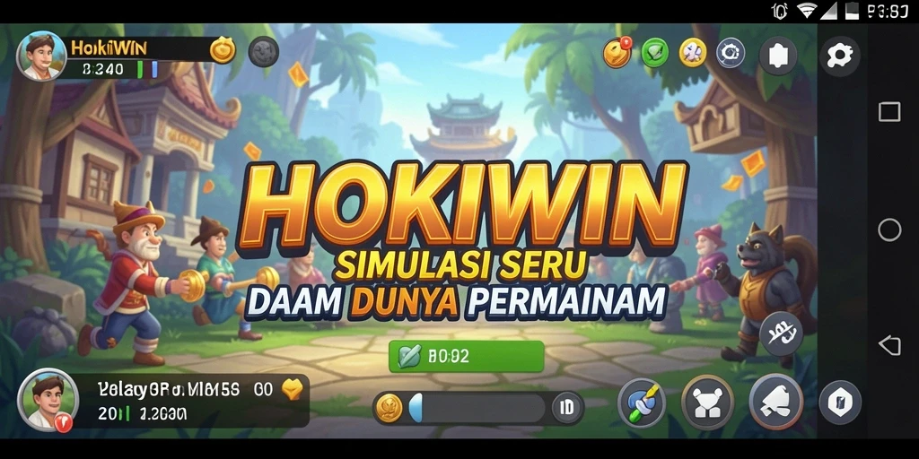 Tampilan gameplay HOKIWIN yang menarik dengan banyak interaksi pemain.