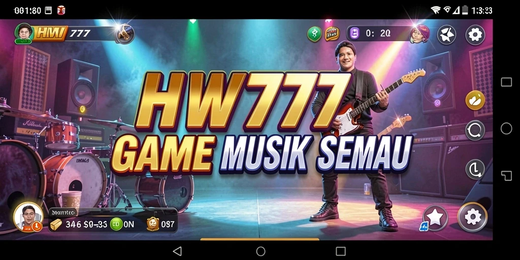 Screenshot utama HW777 menampilkan gameplay yang seru dan interaktif.