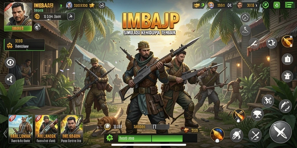 Tampilan gameplay IMBAJP yang menarik dan interaktif.