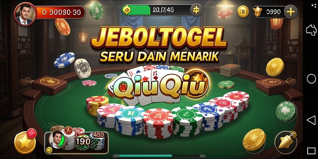 Tampilan gameplay seru dari JEBOLTOGEL yang menampilkan strategi QiuQiu.