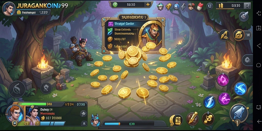 Screenshot gameplay JURAGANKOIN99 menampilkan aksi strategi seru.