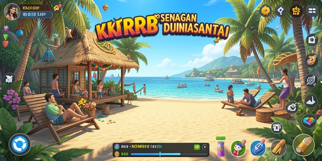 Tangkapan layar menunjukkan karakter lucu dalam aksi gameplay yang mengasyikkan.