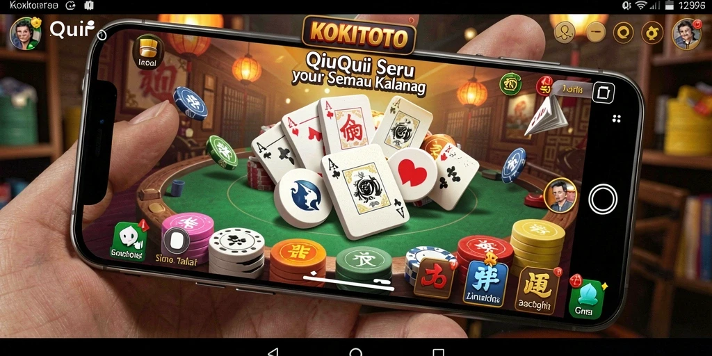 Tampilan gameplay seru KOKITOTO dengan aksi QiuQiu.
