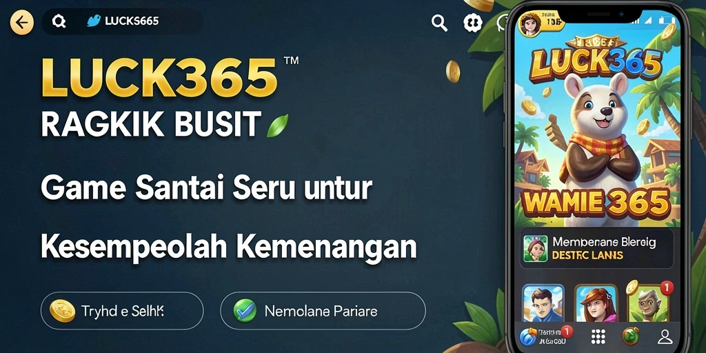 Screenshot gameplay LUCK365 menampilkan keseruan permainan santai.