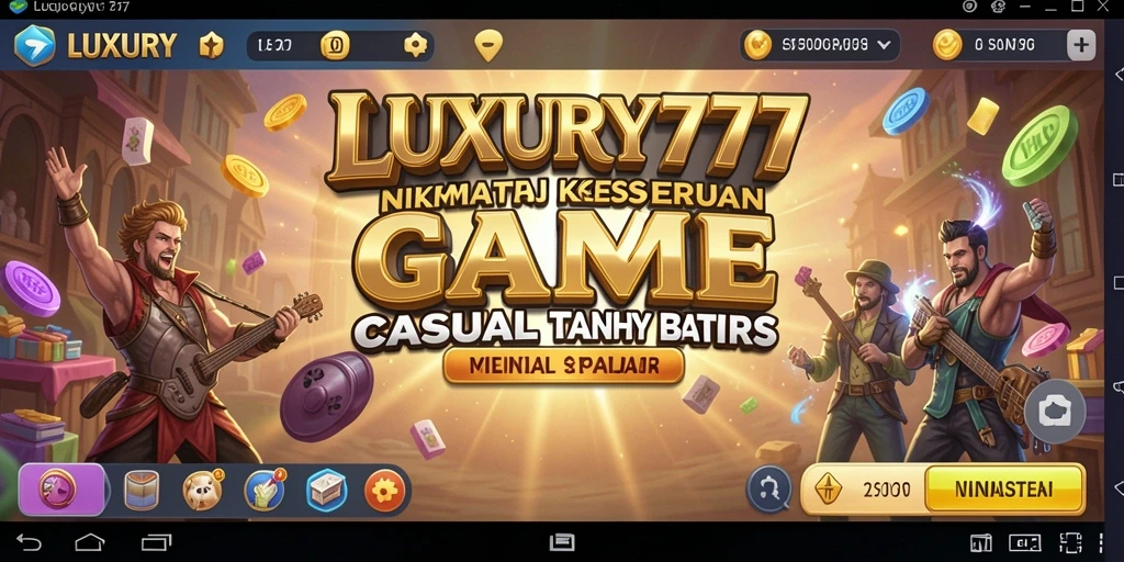 Tampilan menawan LUXURY777 dengan gameplay yang seru.