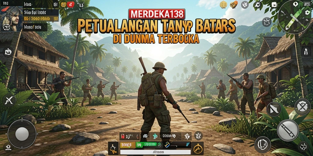 Tampilan gameplay MERDEKA138 dengan petualangan seru di dunia terbuka.