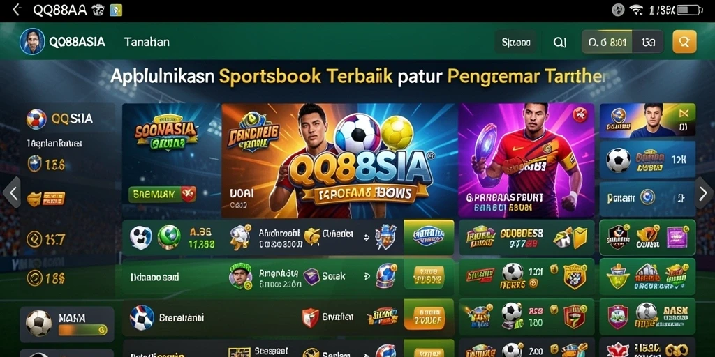 Screenshot menampilkan gameplay menarik dari aplikasi Sportsbook.