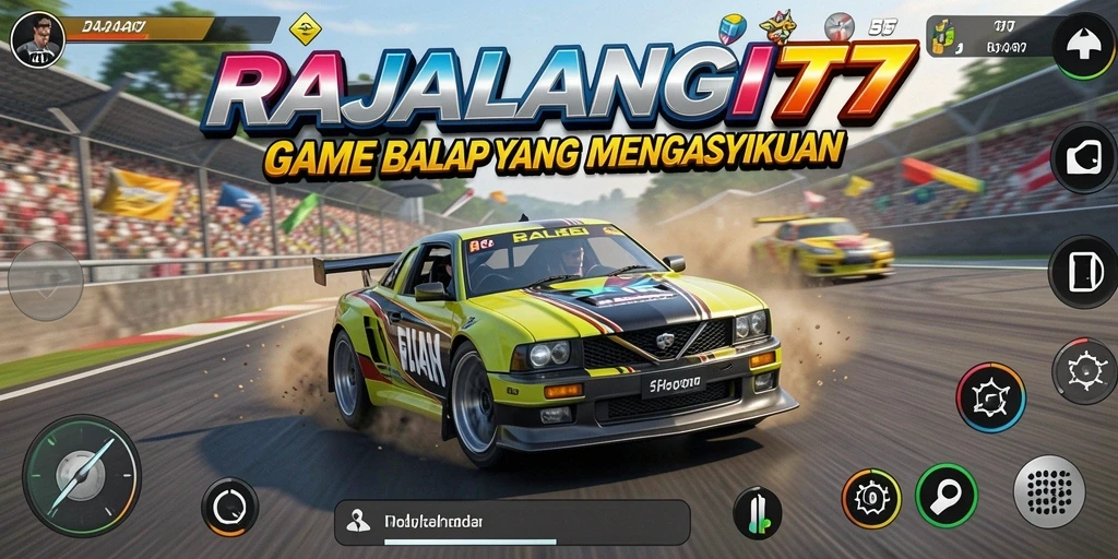 Tampilan gameplay Racing menarik dari RAJALANGIT77.