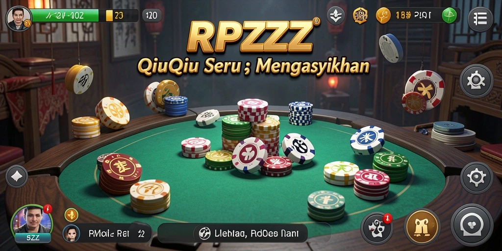 Tampilan gameplay QiuQiu yang menegangkan dan seru di RPZZZ.