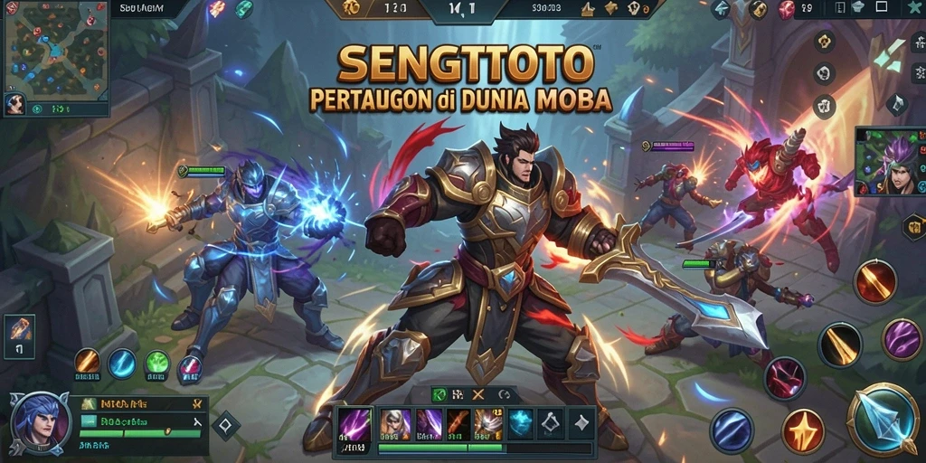 Tangkapan layar gameplay SENGTOTO menunjukkan aksi seru dalam pertarungan tim.