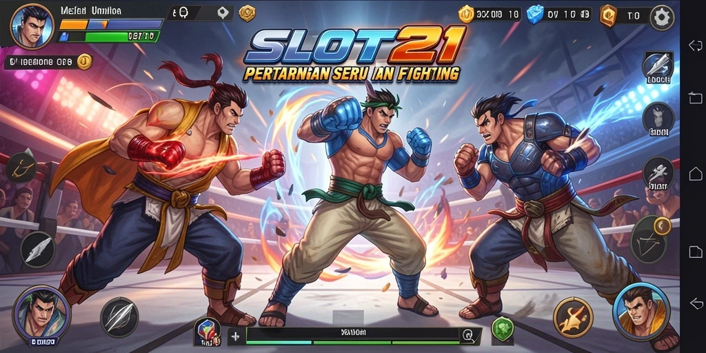 Gameplay seru dalam pertarungan antar karakter kuat.