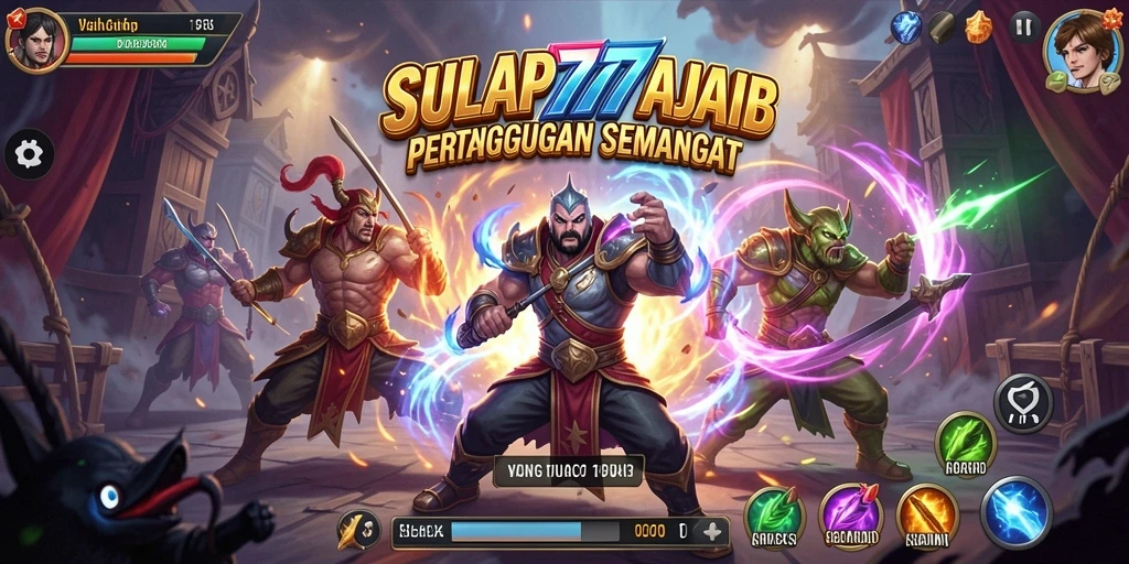 Tangkapan layar SULAP777 menampilkan aksi pertarungan penuh energi dan kecepatan.