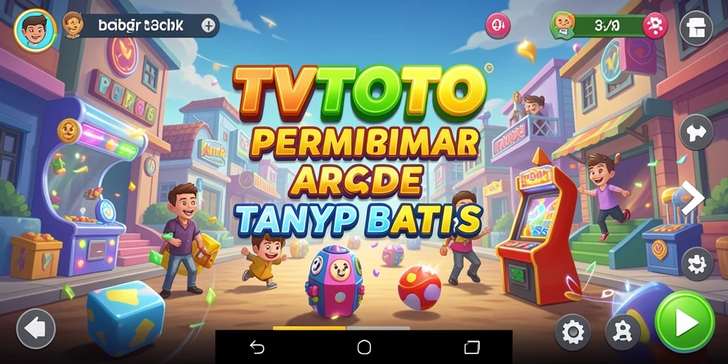 Screenshot TVTOTO menampilkan aksi gameplay seru dari level yang penuh tantangan.