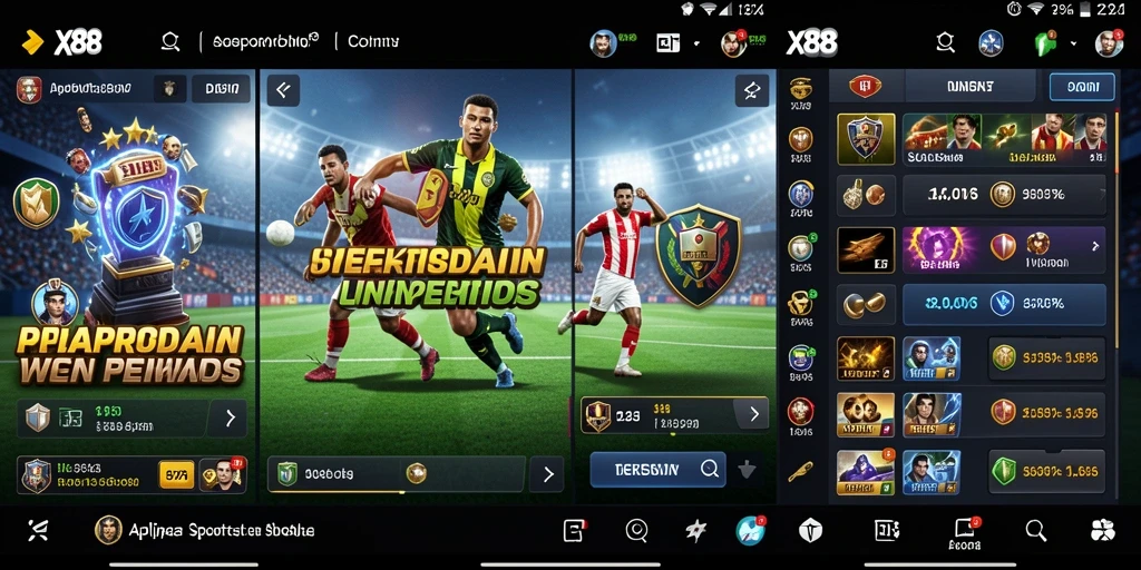 Tampilan gameplay X88 menunjukkan taruhan olahraga yang menarik.