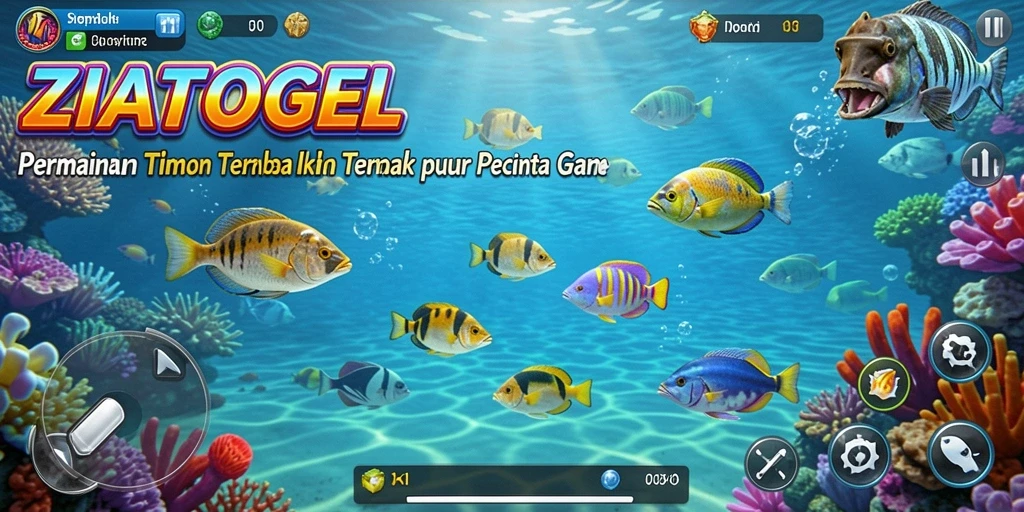 Tangkapan layar ZIATOGEL menunjukkan keseruan menembak ikan di lautan.